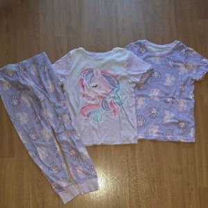 Kirkland Signature Unicorn Kids Pajama Set - Pink and White